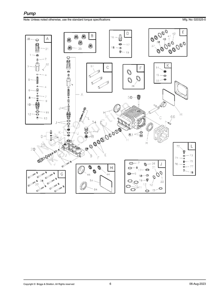 BRIGGS AND STRATTON, 020325-0, IPL.6
